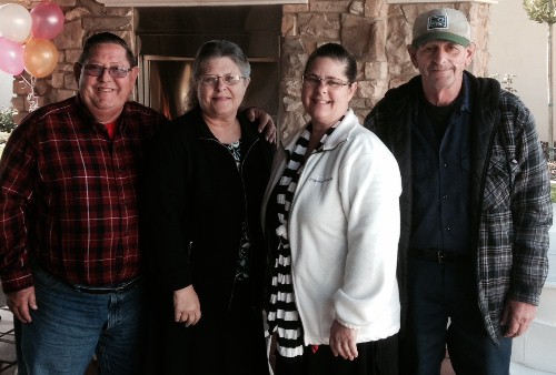 David, Judy, Delcie, Derre;