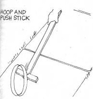 Pushing a hoop