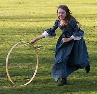 Pushing a hoop